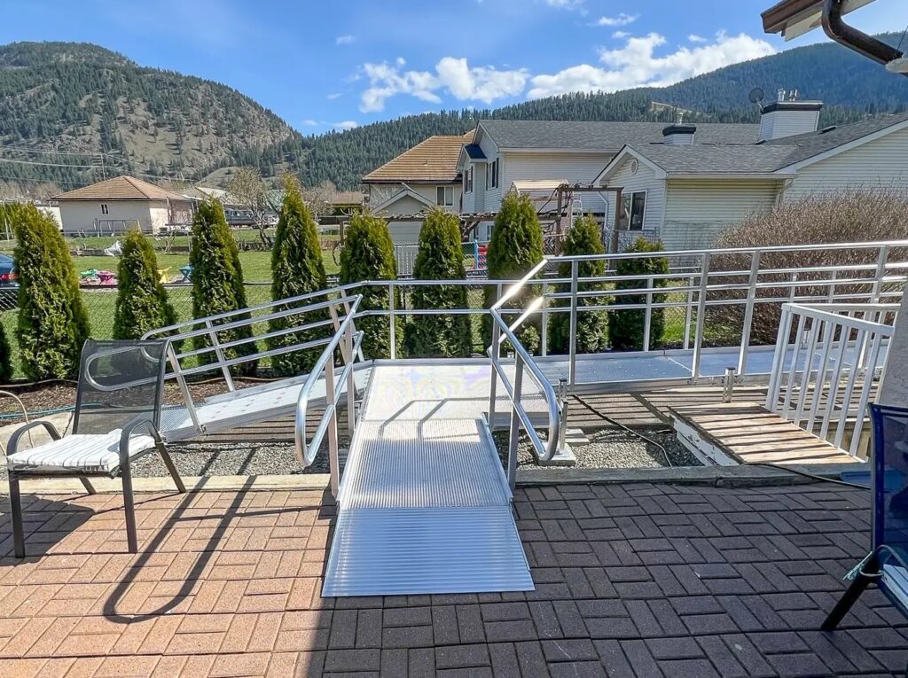 National Ramp wheelchair ramp outdoor in Chase, BC